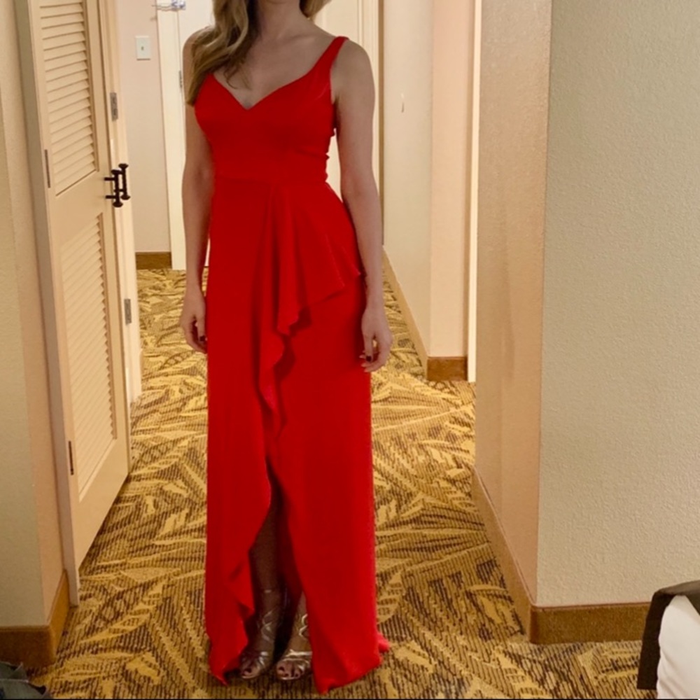 Aidan Mattox sleeveless gown